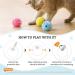 Namsan Cat Ball Interactive Toys - 3 Plush Chirping Balls for Cats | Yellow Blue & Pink - Perfect for Playtime & Engagement - Buy Online on GoSupps.com