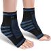 Amorux Medium Ankle Support Brace for Plantar Fasciitis Compression Foot Sleeves for Sport Arthritis Pain Relief Ligament Damage compression socks for Men and Women