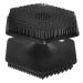 VINTORKY Face Brush Silicone Facial Cleansing Brush Facial Cleansing Brush Exfoliator Face Cleansing Brush Face Exfoliator Facial Wash Brush Face Scrub Double Sided Scrubber Silica Gel 6.50X6.50X4.00CM Black