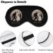 Bigfoot Sasquatch Full Moon Funny Sleep Mask | Adjustable Straps, Blackout Eye Cover for Soft & Comfortable Sleeping - Buy Online on GoSupps.com