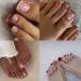 Kyzistn False Toe Nails - 48Pcs Square Short Acrylic Stick on Toes with Jerry Glue - Press on Fake Nails for Women and Girls - Buy Online on GoSupps.com