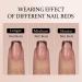 btartboxnails XCOATTIPS Press on Nails - French Tip Short Square Nails | Fall Soft Gel Nail Tips | Soak Off Acrylic Extensions for All Skin Tones - A190-S - Buy Online on GoSupps.com