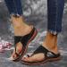 Buy Foot Correction Beach Flip Flops for Women | Summer Lightweight Bunion Orthopedic Sandals Non-Slip Hallux Valgus Slippers for Plantar Fasciitis - Size 6.5 Black - Buy Online on GoSupps.com