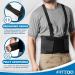 FITTOO Adjustable Lumbar Support Belt for Back Pain Relief & Injury Recovery - Large Size with Suspenders & Straps for Heavy Lifting - Black (1 Pack) - Buy Online on GoSupps.com