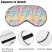 Bright Colored Lollipop Sleep Mask for Women | Adjustable Eye Shades with Elastic Strap - Buy Online on GoSupps.com