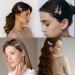 Tyqour 4 Pieces Rhinestone Wedding Hair Pins Silver Bridal Hair Clip Rhinestone Glitter Hair Clips Diamond Crystal Hair Accessories Bling Decorative Hair Clips - Buy Online on GoSupps.com