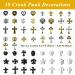 58PCS Metal Cross Nail Charms - Vintage 3D Punk Accessories for Nail Salon & Art at Home - Buy Online on GoSupps.com
