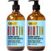 Biotin Shampoo and Conditioner Set - Sulfate Free Deep Treatment with Morrocan Argan Oil - Helps with Hair Growth and Fight Hair Loss