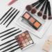 TEXAMO Professional Makeup Brush Set for Kabuki Foundation Powder Contour Blush Highlighter Eye Shadow - Black (C-Diamond Brush) with Cosmetics Bag - Buy Online on GoSupps.com