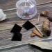 Runyangshi Black Obsidian Crystal Pyramid | 1.6x1.6in Healing Generator for Protection & Positive Energy | Chakra Reiki Home Decor - Buy Online on GoSupps.com