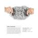 Silver Grey Yamel Chignon Hairpiece: Curly Bun Scrunchie Extensions for Women - Buy Online on GoSupps.com