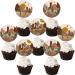 36Pcs Desert Cupcake Toppers for Desert Cactus Baby Shower Decorations Arizona Wedding Western Cowboy Horse Birthday Party Supplies