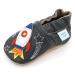 Dotty Fish Soft Leather Baby Shoes. Toddler Shoes for Boys. Non-Slip Suede Soles. 0-6 Months - 4-5 Years 12-18 Months Space Rocket