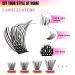 Lash Clusters - 72 Pcs D Curl Eyelash Extensions | Wispy Individual Clusters 10-16mm for DIY Makeup | Thin Band by Sweetheart - Buy Online on GoSupps.com