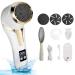 Electric Foot Callus Remover for Feet  Rechargeable Pedicure Tools  Death Skin Foot Care for Women Men with 3 Roller Heads & 2 Spreed
