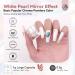 Saviland Trendy Chrome Nail Powder 1g - White Pearl Mirror Effect Pigment for DIY Manicures at Home or Salon - Buy Online on GoSupps.com