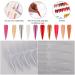 Buy 20 Beauticom Nail Tips Display Boards - Stiletto Clear Nail Sample Tips for Art & Swatch Colors | International Shipping Available - Buy Online on GoSupps.com