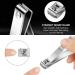 6-Piece Large Straight Edge Toenail Clippers Set - Stainless Steel Nails Cutters for Thick Nails - Men and Women - Buy Online on GoSupps.com