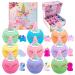 Unicorn Bath Bombs for Kids 9 Large Organic Kids Bath Bombs with Squishy Toys Inside Magic Unicorn Bath Bombs with Surprise Inside for Girls New Unicorn