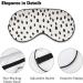 Polka Dot Sleep Mask for Women | Adjustable Eye Shades with Elastic Strap for Ultimate Comfort - Buy Online on GoSupps.com