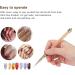 Manicure Liner Pen Nail Rhinestone Picker Dotting Pen Nail Art DIY Decoration Tool for Household Nail Shop (Orange stripes (middle pull cord)) - Buy Online on GoSupps.com