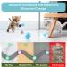 Baytion Interactive Cat Toy Ball - Automatic Moving Rolling Cat Toy with Light | Rechargeable | 2 Modes | Extended Playtime | Indoor Cat Kitten Toy - Blue - Buy Online on GoSupps.com