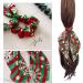 JNAWA 4Pieces Christmas Hair Scarf Scrunchies Fashion Hair Scrunchies with Long Ribbon Bow Cute Pattern Scrunchies for Christmas Birthday Hair Accessories - Buy Online on GoSupps.com