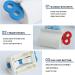 3-Piece Toothpaste Squeezer with Rotating Holder | Bathroom Dispenser for Easy Squeeze | Mixed Colors - Buy Online on GoSupps.com
