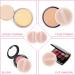 Sibba Loose Powder Puff 12 Pieces Round Velour Face Makeup Compact Body Container - Skin Color - Buy Online on GoSupps.com