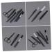Beavorty Set Eyebrow Trimming Set Tool Eyebrow Comb Cosmetic Eyebrow Scissors Groom 19X9cm Black