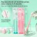 Y-Kelin Soft Bristle Toothbrush 4 Pack | 2-in-1 Cleaning Kit for Adults & Kids | Green & Pink Manual Toothbrush - International Shipping Available - Buy Online on GoSupps.com