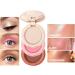 RoseFlower 3-in-1 Highlighting Blush & Contour Makeup Palette - Portable Concealer Set for All Skin Types - Perfect Makeup Gift for Girls and Women - Buy Online on GoSupps.com