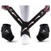 Libaijiaa Achilleshne Bandage Ankle Support for Plantar fasciitis ankle -speaker Brace Brace Foot joint Sock adjustable Velcro fastener Football ankle support (1 pair m) black