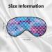 SSIMOO Mermaid Fish Scale Sleep Mask | Adjustable Breathable & Fashionable Eye Mask for Comfortable Sleep | International Shipping Available - Buy Online on GoSupps.com