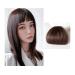 Bangs Hair Clip Natural Synthetic Hair Flat Bangs/Fringe Mini Fake Hair Bangs Fashion One Pieces Clip-in Air Bangs Hair Extension For Women Bangs Clip in Hair (Color : Deep brown)
