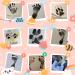 Nabance Baby Handprint and Footprint Kit - Safe Non-Toxic Imprint Kit for Babies and Pets - Includes 2 Inkless Print Pads and 4 Imprint Cards - Family Keepsake in Black - Buy Online on GoSupps.com