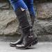 Women's Embroidered Cowboy Boots - Chunky Heel, Pointy Toe, Retro Classic Design | Black, Size 8 - Buy Online on GoSupps.com