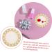 minkissy Gel Nail Polish Mixing Plate Crystal Resin Nail Art Palette With Gold Plated Edge Marbled Appearance Essential Nail Art Tools White - Buy Online on GoSupps.com