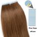 SEGO Extensions Tape Real Hair Extension - 10 Adhesive Strips 100% Remy Human Hair 40.64 cm Light Brown #6 - Premium Quality for a Natural Look - Buy Online on GoSupps.com