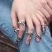 Muloo Punk Fingertip Ring Bow Ballet Slippers Opening Ring Simple Party Jewelry Nail Decoration Finger Tip Rings Women Gift Nail Ring B# - Buy Online on GoSupps.com