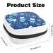 Blue Mittens and Snowflakes Sanitary Napkin Storage Bag - Period Tampon Makeup Pad Pouch 1956 - Buy Online on GoSupps.com