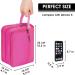 WANDF Toiletry Bag Water-Resistant Nylon Travel Wash Bag Lightweight Dopp Kit for Men and Women(A-Pure Pink) - Buy Online on GoSupps.com