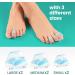 Welnove Hammer Toe Corrector: Toe Straightener - Bunion Corrector & Broken Toe 3 Different Size for Women and Men 6PCS Blue - Buy Online on GoSupps.com