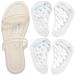 Arch Support Inserts Arch Support Insoles for Flat Feet Adhesive Arch Pads for Plantar Fasciitis Arch Support Cushions for Relieve Pressure and Arch Pain (Clear+Clear)