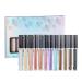 MAEPEOR Liquid Glitter Eyeshadow Set - 12 Metallic Shimmer Colors Waterproof & Long Lasting | Quick-Drying Sparkling Eye Shadow - Buy Online on GoSupps.com