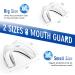 Bruxism Mouth Guard for Grinding Teeth - Set of 8 Transparent Guards in 2 Sizes for Light and Heavy Grinding - Custom Mold for Comfortable Clenching at Night - Buy Online on GoSupps.com
