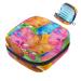 Colorful palm leaf napkin storage bag for menstrual pads portable menstrual cup with zipper for teenagers girls women women