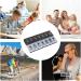 ADBEIS Weekly Pill Organizer 2 Times a Day | 7 Day AM PM Pill Box with Push Button Design - White and Black - Buy Online on GoSupps.com