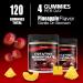 Creatine Monohydrate Gummies 5000mg - Sugar Free | 120 Gummies with L-Taurine & Betaine | Muscle Support & Energy Boost - Pineapple Flavor (Pack of 2 - Buy Online on GoSupps.com