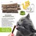 Thompson & Wood 8x Catnip Sticks - 100% Natural Cat Toy for Dental Care & Fresh Breath - Buy Online on GoSupps.com
